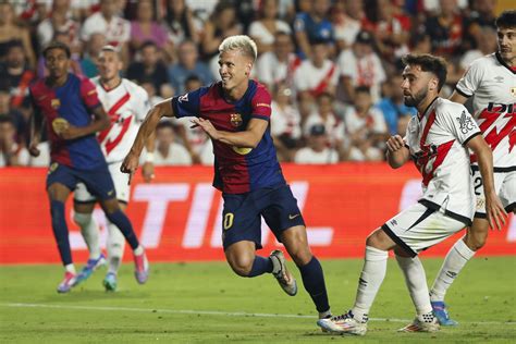 Dani Olmo nets on debut as Barca edge Rayo in perfect La Liga run