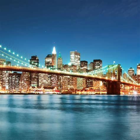 New York City Night Lights Ipad Air Wallpapers Free Download