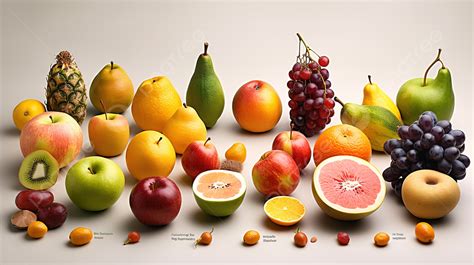 Fruits Group By Type Background All Fruits Cropped Fruits By Type