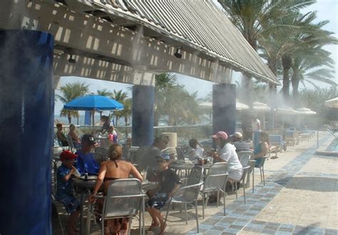 Restaurant Outdoor Patio Cooling Social Distancing In During The