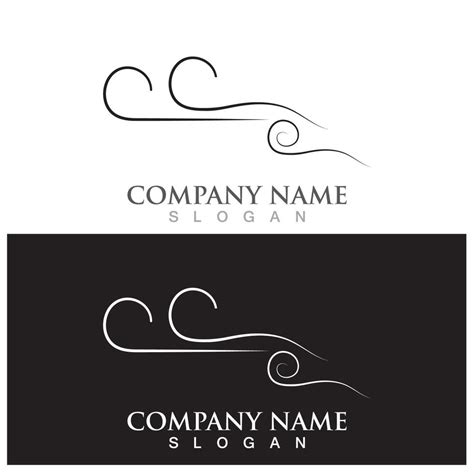 wind vector and logo template 12525324 Vector Art at Vecteezy