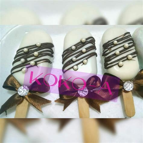 Paletas tipo mágnum Cake Pops Napkin Rings Hipster Stuff Cakepops