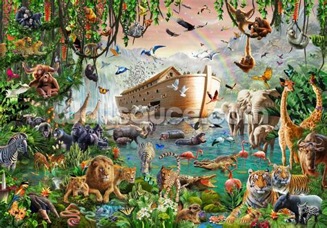 Noah S Ark Jumbo Wallpaper Mural Wallsauce CA Painting Noahs Ark