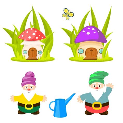 Cute Garden Gnome Growing Flower Seedling Gardener Dwarf Hold Watering