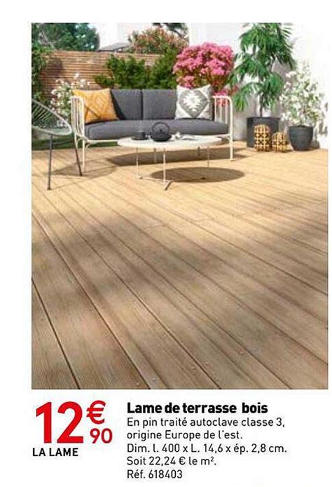 Promo Lame De Terrasse Bois Chez Mr Bricolage ICatalogue Fr