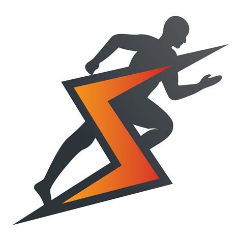 Running And Marathon Logo Vector Design Running Man Vector Symbol