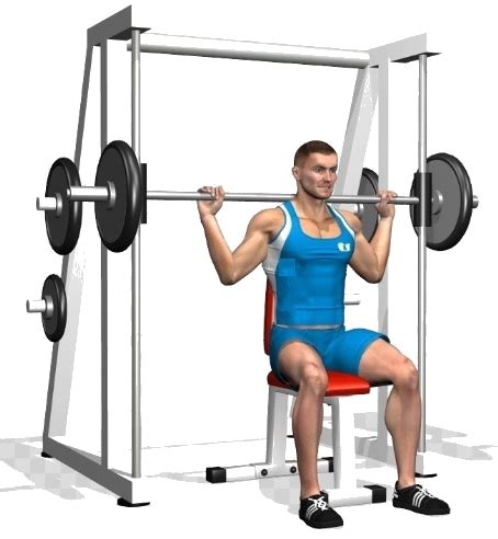 Smith Machine Shoulder Press Exercise Instructions And Video Atelier