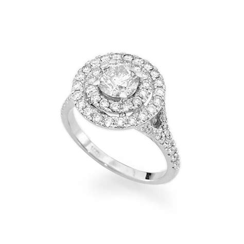 Bague De Mariage Halo GIA IGI 1 30 Ct Taille Ronde V Ritable Diamant