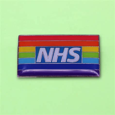 Collectable Badges Patches Collectable Enamel Badges NHS RAINBOW