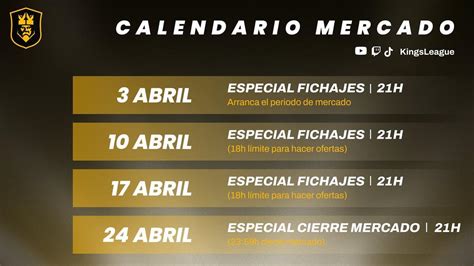 Mercado De Fichajes De La Kings League Fechas Presupuestos Y