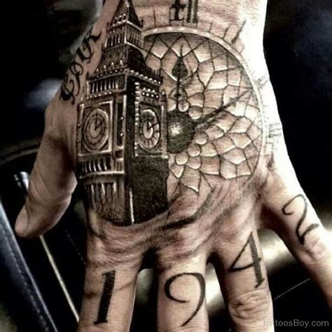 Clock Tattoo On Hand Tattoos Designs