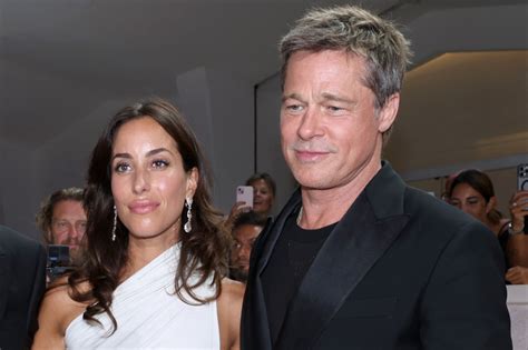 Brad Pitt And Ines De Ramon Make Their Red Carpet Debut After Two Years