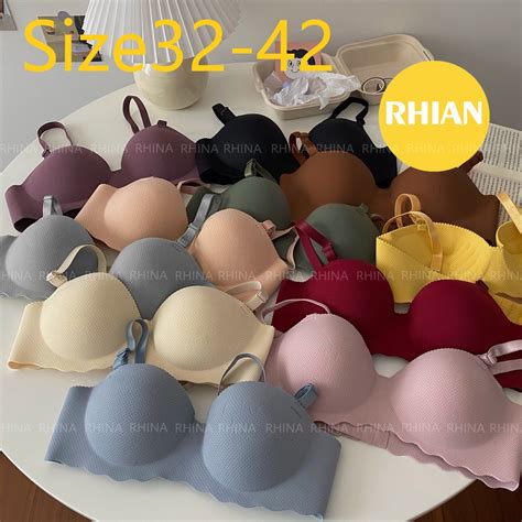 Rhian Women Push Up Wavy Tshirt Bra Sexy Underwear For Women Plus Size Hafe Cup Lingerie