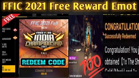 Ffic Esports Ffic Redeem Code Free Fire Redeem Code Today