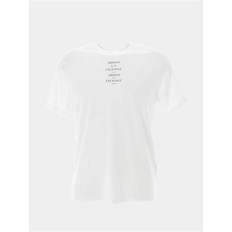 T Shirt City Blanc Homme Armani Exchange Wimod