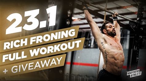 23 1 Vs 14 4 Rich Froning Crossfit Open Workout Giveaway Youtube