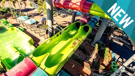 650ft Long Racer Water Slide Riptide Race NEW 2021 Aquatica Orlando