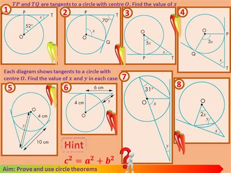 Circle Theorems Sequence Of Lessons 9 Theorems With Questions And Answers Teaching Resources