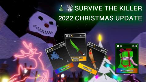 2022 Survive The Killer Christmas Update Opening Crates Killer