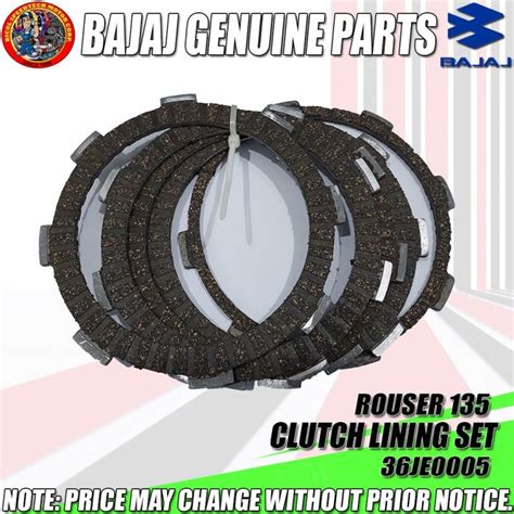 Clutch Lining Set Rouser Set Kmc Genuine Je Lazada Ph