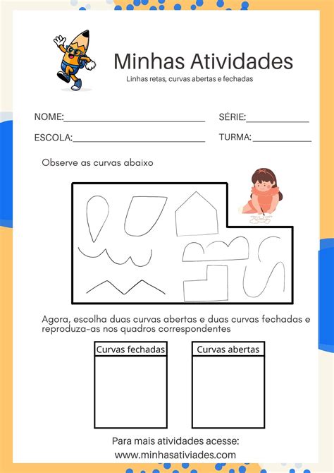 Linhas Curvas E Retas Atividades - FDPLEARN