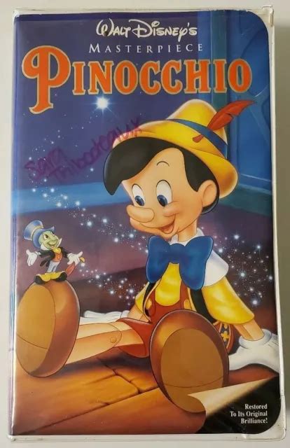 PINOCCHIO EIN Walt Disney Meisterwerk VHS früher im Besitz EUR 5