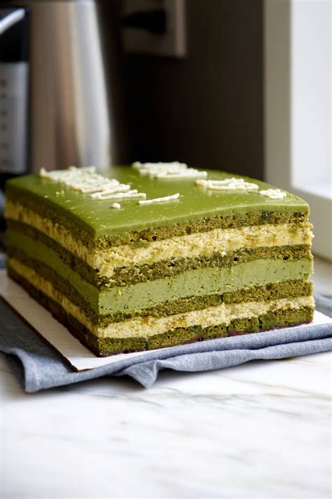 Matcha Opera Cake Taste Of Artisan