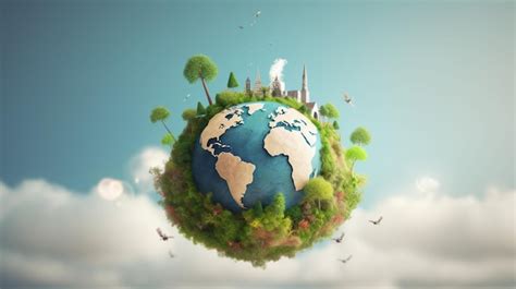 Premium Photo | Clean earth with environment concept