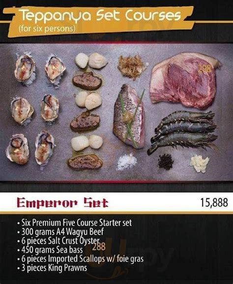 Teppanya Men Las Pinas Main Menu Sluurpy