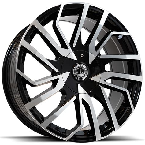 Luxxx Alloys Wheels Lux Gloss Black With Machined Face Rims Lux