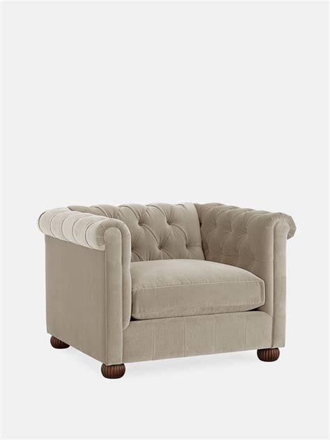 Cream Fabric Chesterfield Style Sofa Baci Living Room