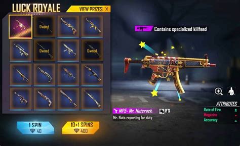 How To Get Mr Nutcracker MP5 Skin In Free Fire