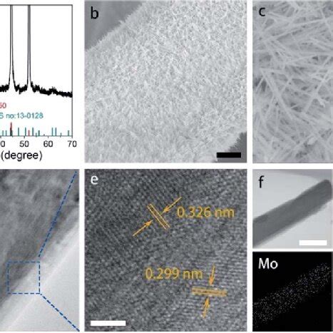 A Xrd Pattern Of Nimoo Nf B And C Sem Images Of Nimoo Nf At