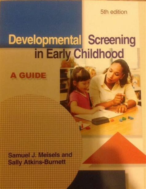 Developmental Screening In Early Childhood A Guide By Sally Atkins