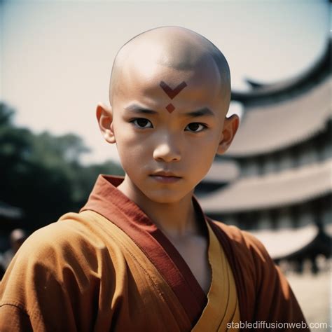 Avatar Aang The Last Airbender In Clone Wars Animation Style Prompts