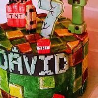 Minecraft Decorated Cake By Desvar Zs Cakesdecor