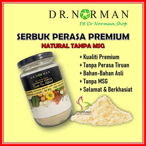 DR NORMAN Serbuk Perasa Tanpa MSG Natural Seasoning Powder Shopee