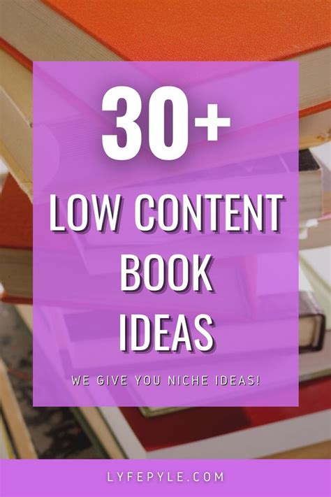 32 Types Low Content Books Ideas For Your Kdp Self Publishing