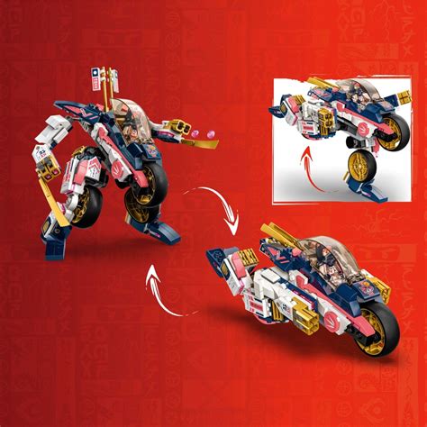 Lego Ninjago 71792 Soras Transforming Mech Bike Racer Building Toy Set