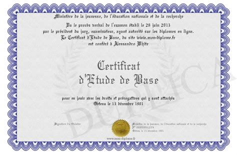 Certificat D Etude De Base