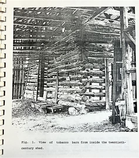 The Log Tobacco barn at Calvert Cliffs, Calvert County, Maryland | 1st