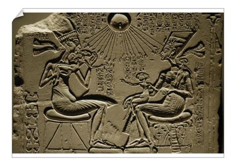 Prints Of Egyptian Art Relief Depicting Akhenaten Nefertiti And Thre Egyptian Art Egyptian