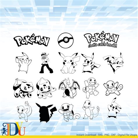 Pokemon Svg Pokeball Svg Balbasaur Svg Pikachu Svg Ash Ketchum