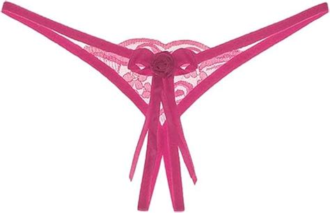 Zhouba Sexy Slip Damen Schleife Durchsichtig Spitze G String Im