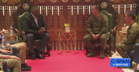 Defense Secretary Austin Meets With Philippine Armed Forces Chief C