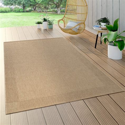 Paco Home Indoor And Outdoor Flat Weave Rug Sisal Effect Natural Look