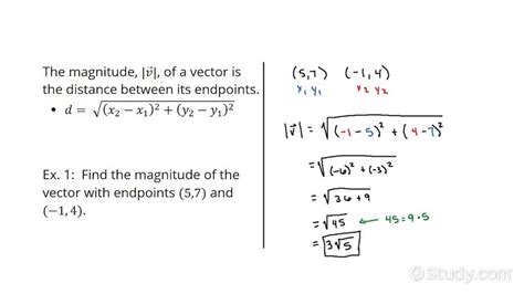 How To Find The Magnitude Of A Vector Given Its Endpoints Geometry