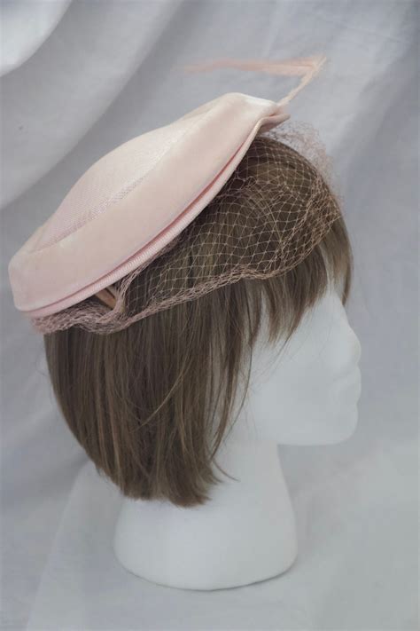 Vintage Womens 1950s Pink Juliette Cap Style Hat Etsy