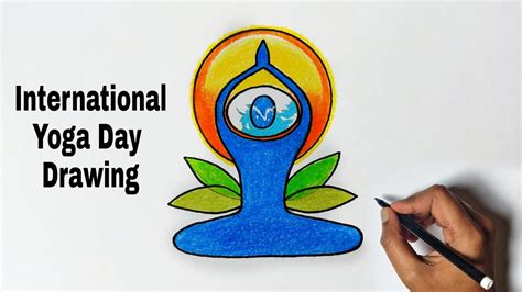 International Yoga Day Poster Drawing How To Draw International Yoga