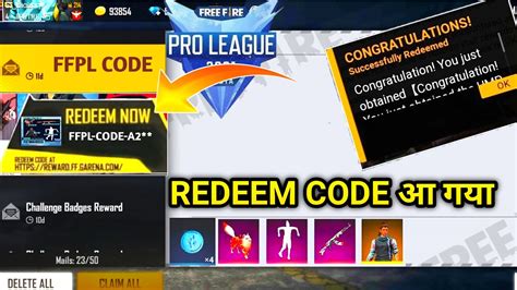 Ffpl Redeem Code K Watching Garena Free Fire Youtube